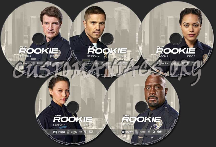 The Rookie - Season 4 dvd label