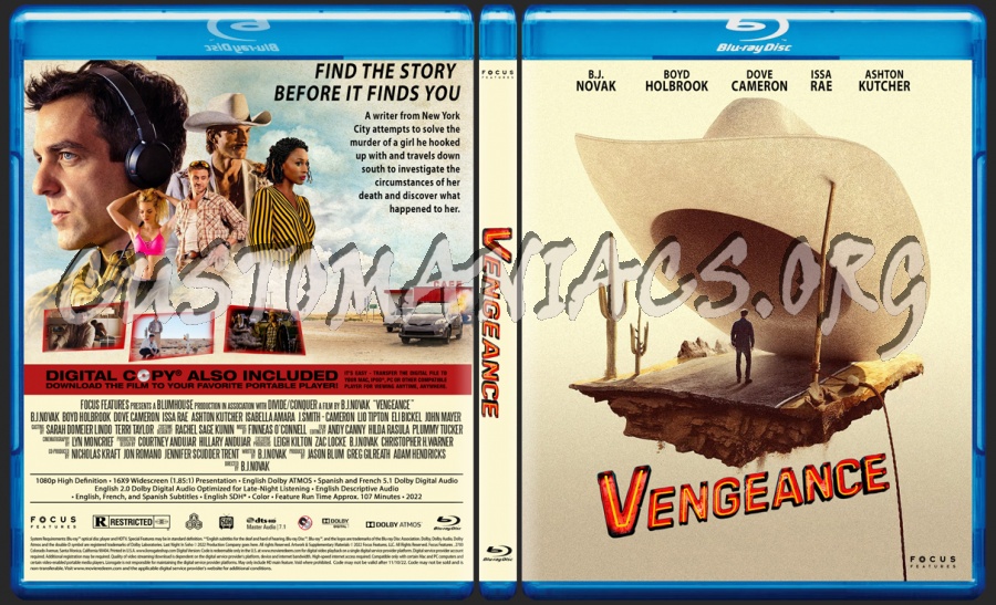 Vengeance blu-ray cover