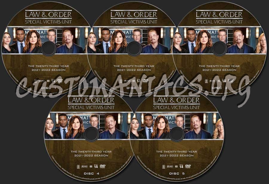 Law & Order: SVU - Season 23 dvd label