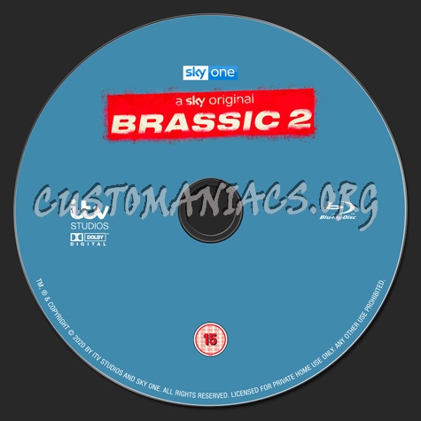 Brassic Series 2 blu-ray label