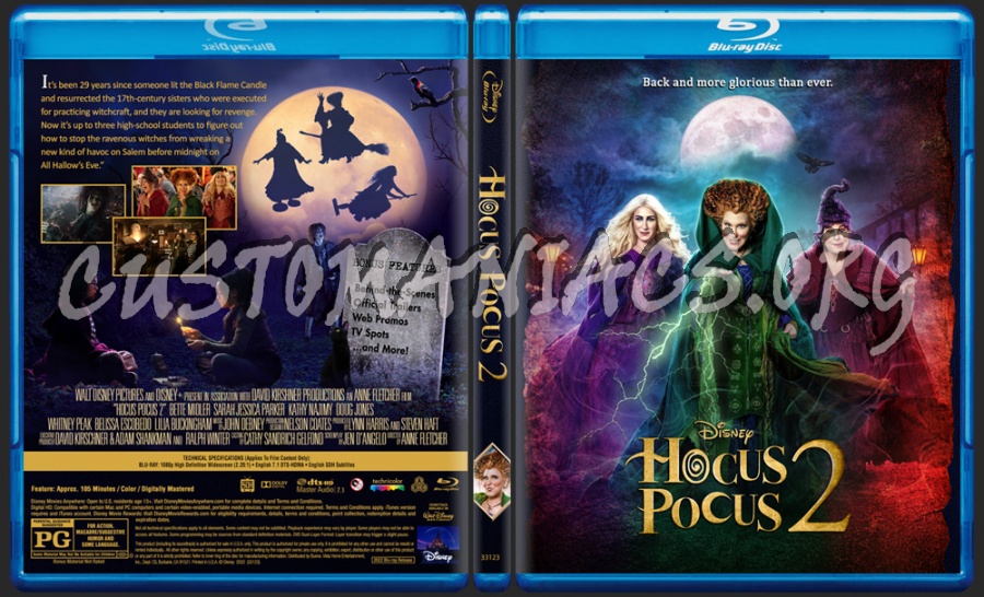 Hocus Pocus 2 (2022) blu-ray cover - DVD Covers & Labels by 