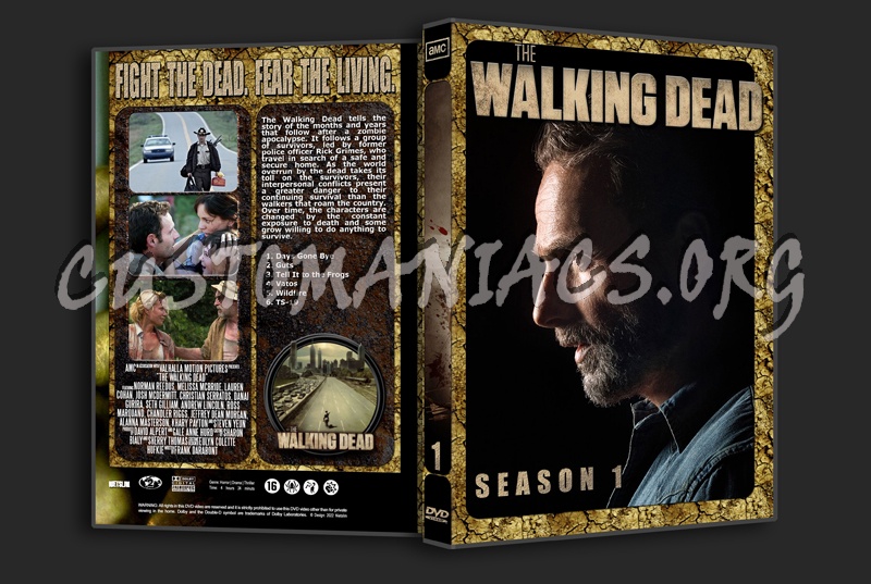 The Walking Dead Complete with Spine dvd cover