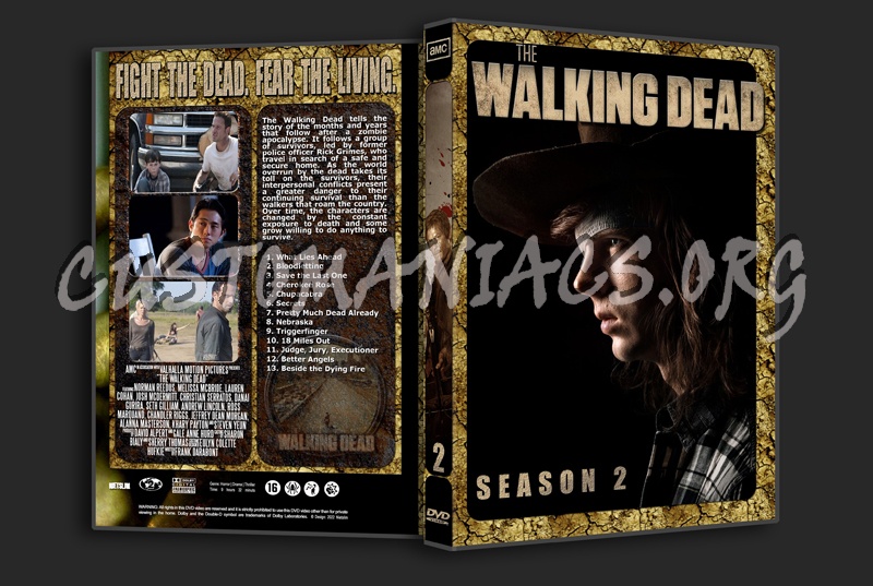 The Walking Dead Complete with Spine dvd cover