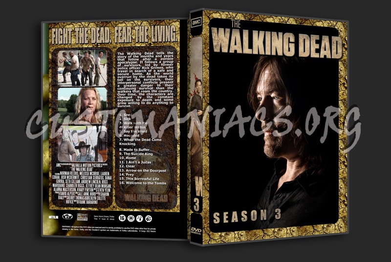 The Walking Dead Complete with Spine dvd cover