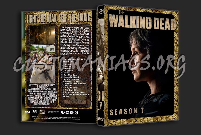 The Walking Dead Complete with Spine dvd cover