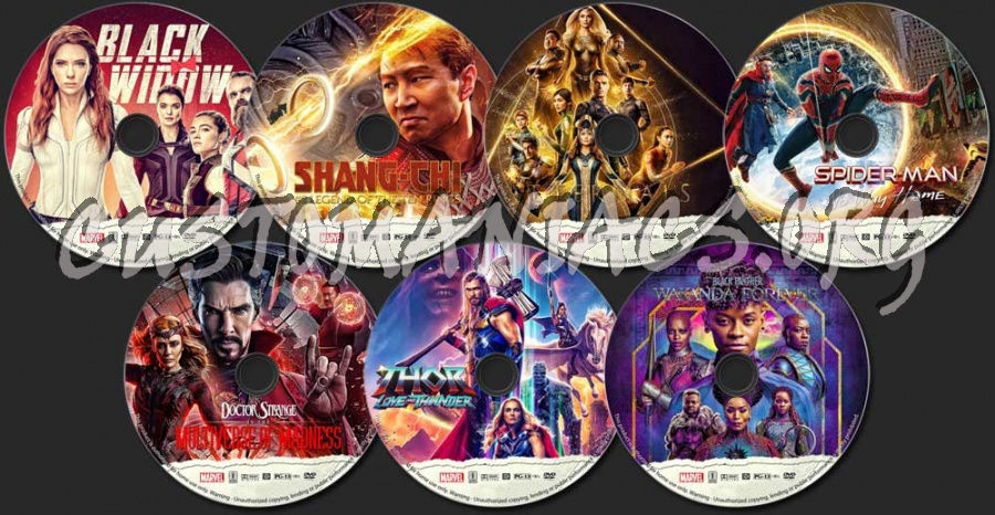 Marvel Studios Cinematic Universe - Phase 4 dvd label