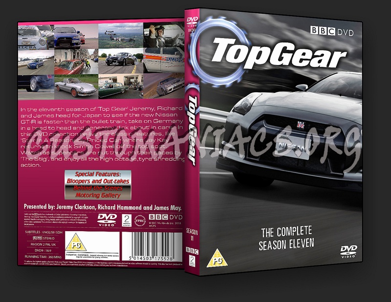 Top Gear Season Eleven dvd cover