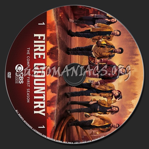 Fire Country Season 1 dvd label