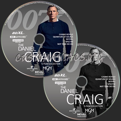 The Daniel Craig 5 Films Collection blu-ray label