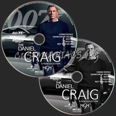 The Daniel Craig 5 Films Collection blu-ray label