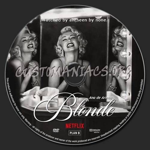 Blonde dvd label