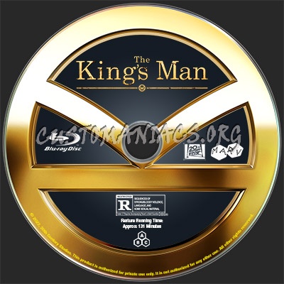The King's Man Bluray Label blu-ray label