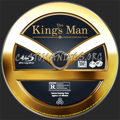 The King's Man blu-ray label