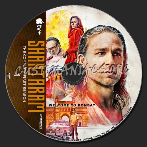 Shantaram Season 1 dvd label