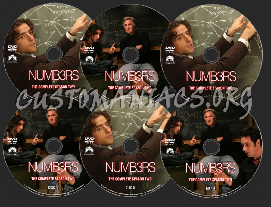 NUMB3RS Season 2 dvd label