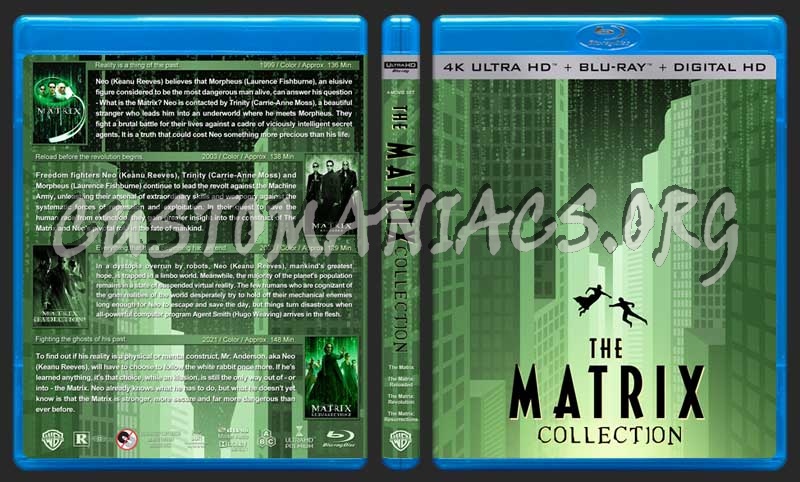 The Matrix Collection (4K) blu-ray cover