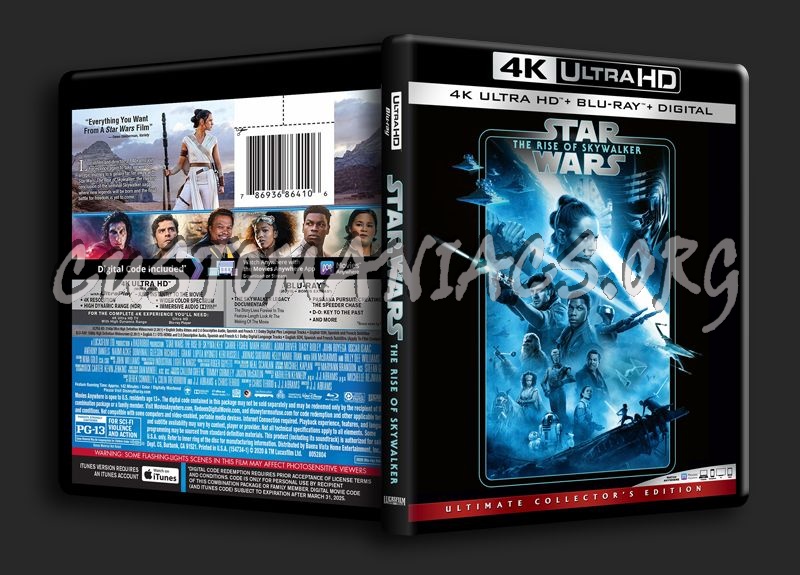 Star Wars The Rise of Skywalker 4K blu-ray cover