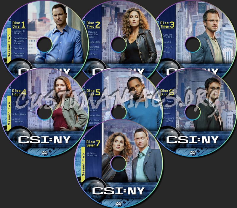 CSI NY season two dvd label