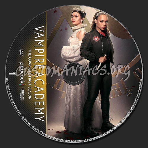 Vampire Academy Season 1 dvd label