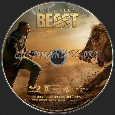 Beast 2022 Bluray Label blu-ray label