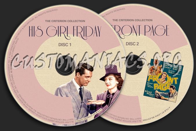 849 - His Girl Friday dvd label