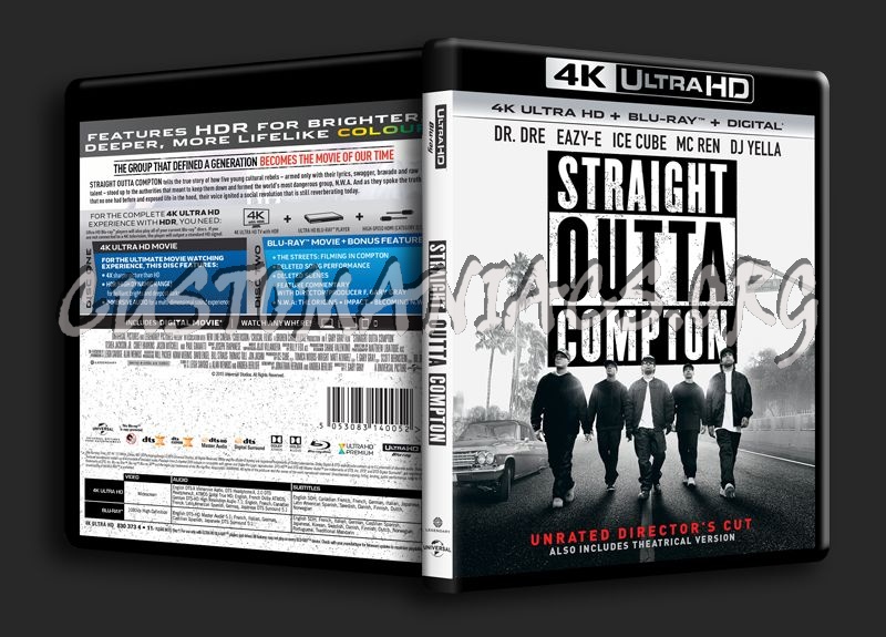 Straight Outta Compton 4K blu-ray cover