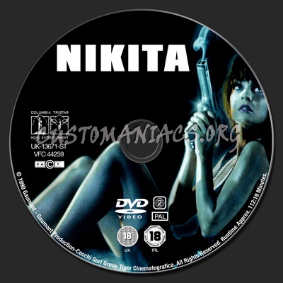 Nikita dvd label