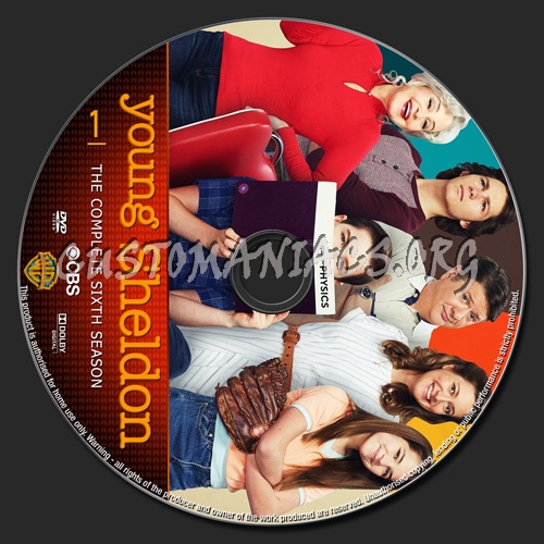 Young Sheldon Season 6 dvd label