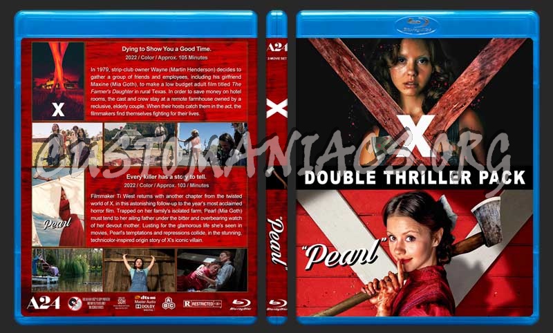 X / Pearl Double Feature blu-ray cover