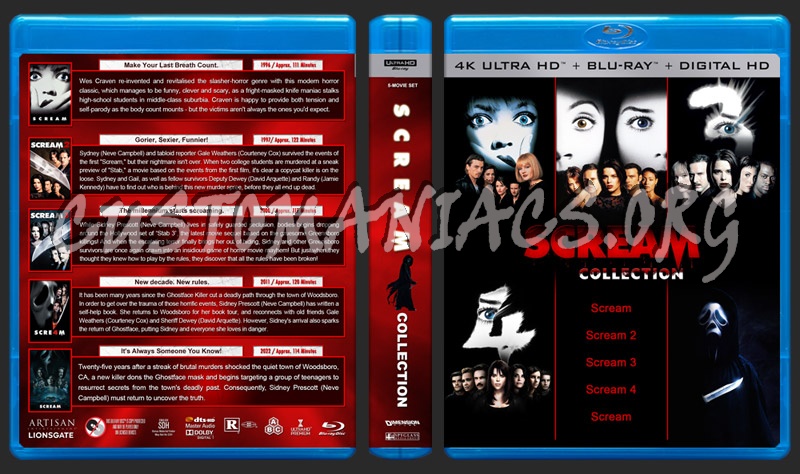 Scream Collection (4K) blu-ray cover