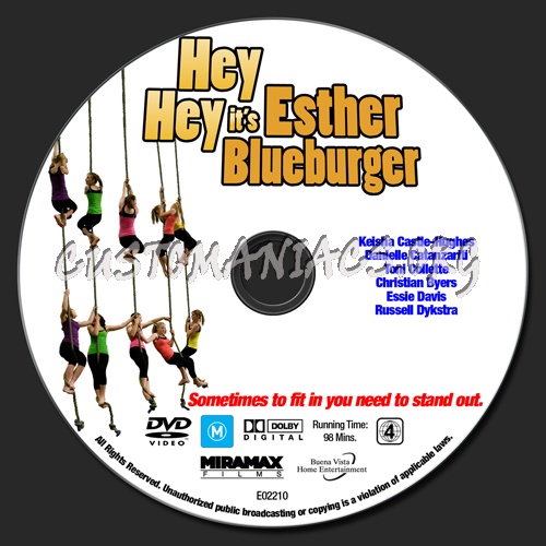 Hey Hey It's Esther Blueburger dvd label