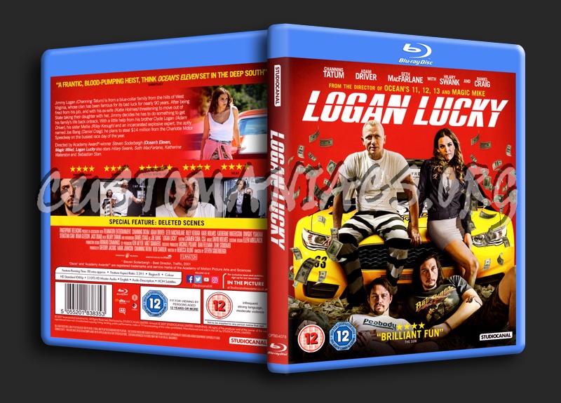 Logan Lucky blu-ray cover