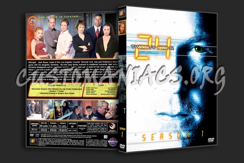24 - The Complete Series (spanning spine) dvd cover