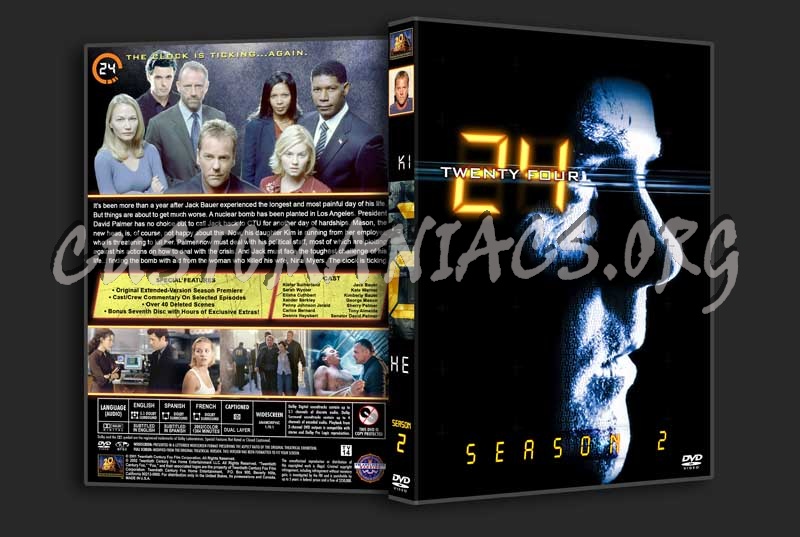 24 - The Complete Series (spanning spine) dvd cover