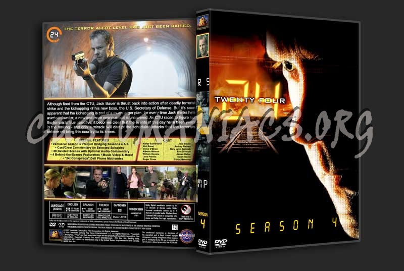 24 - The Complete Series (spanning spine) dvd cover