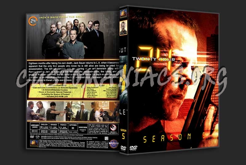 24 - The Complete Series (spanning spine) dvd cover