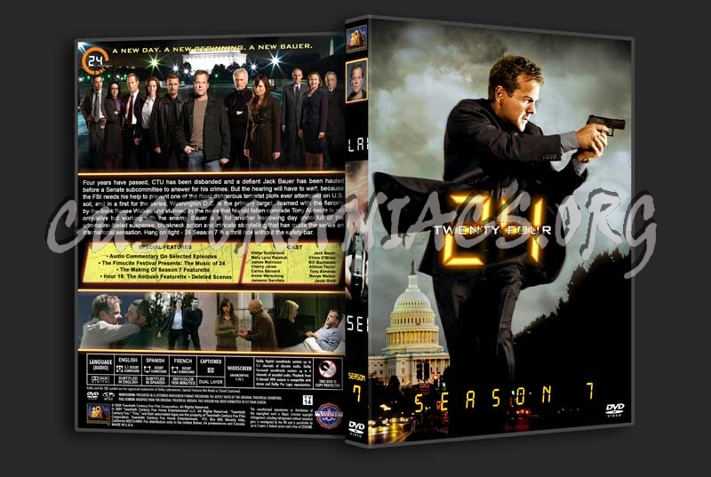 24 - The Complete Series (spanning spine) dvd cover