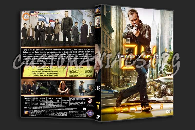 24 - The Complete Series (spanning spine) dvd cover