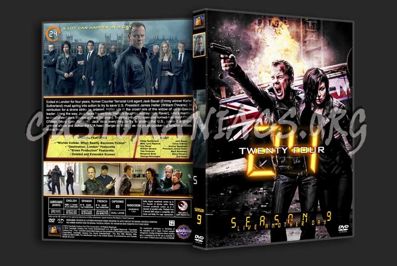 24 - The Complete Series (spanning spine) dvd cover