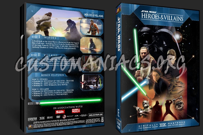 Star Wars - Heroes And Villains dvd cover
