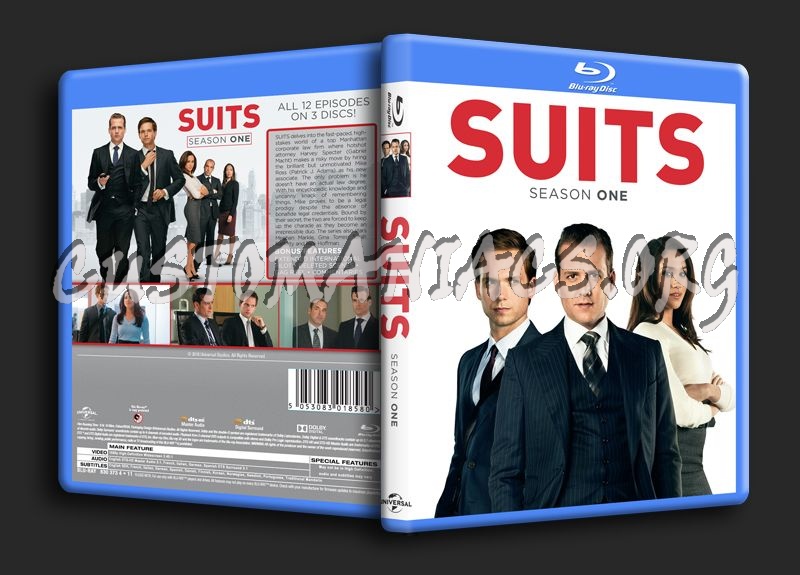 Suits Season 1 blu-ray cover