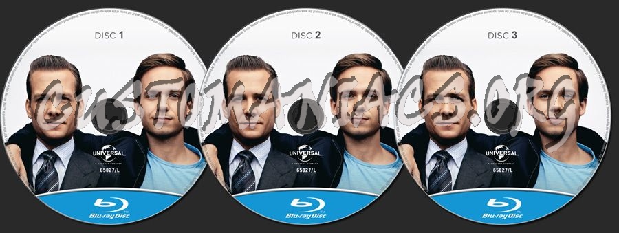 Suits Season 1 blu-ray label