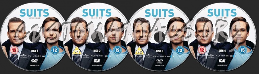 Suits Season 1 dvd label