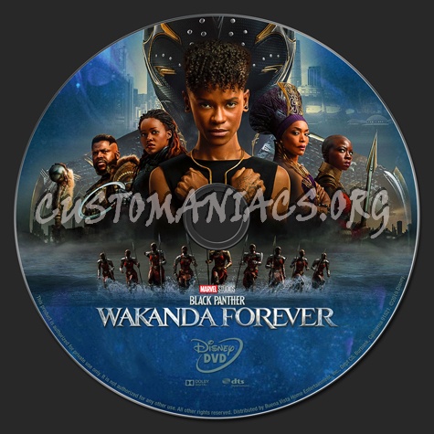 Black Panther: Wakanda Forever blu-ray label