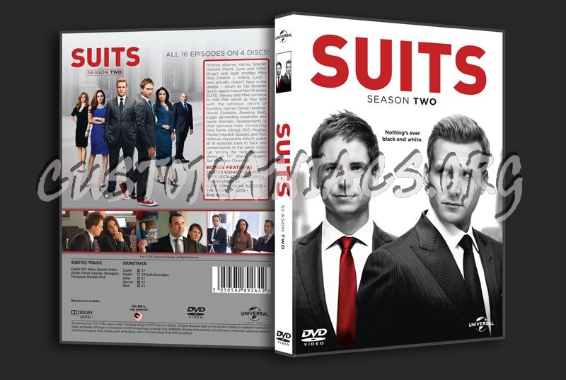 Suits Season 2 dvd cover