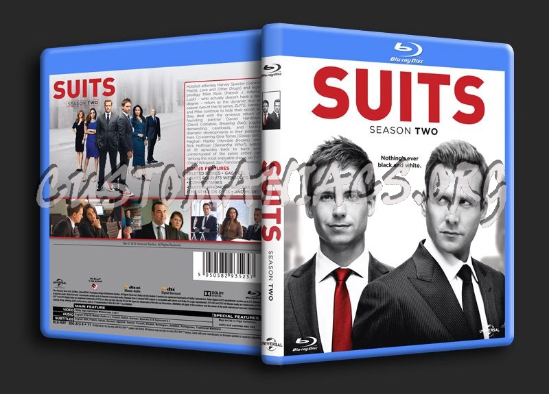 Suits Season 2 blu-ray cover