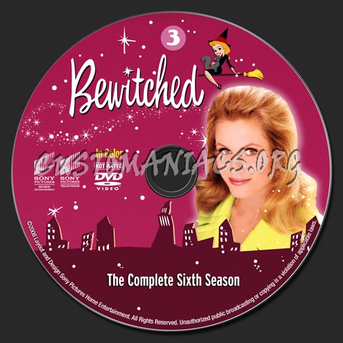 Bewitched - Season 6 dvd label