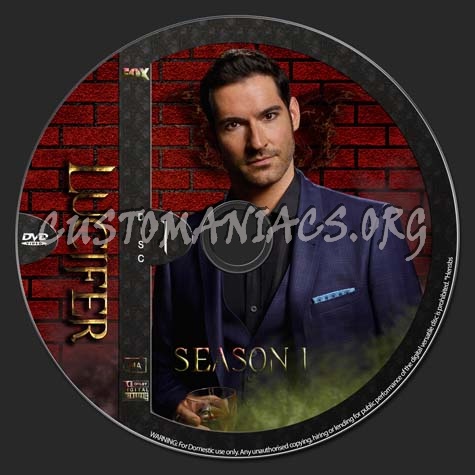 Lucifer - All six seasons dvd label