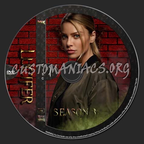 Lucifer - All six seasons dvd label