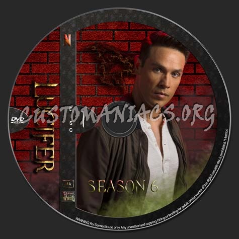 Lucifer - All six seasons dvd label